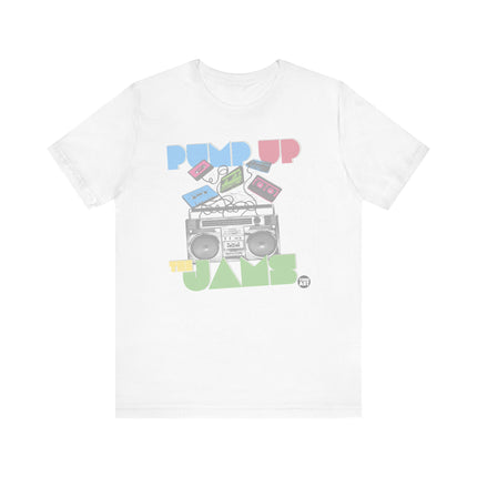 Pump Up The Jams 90s Tee, 90s Mixed Tape Shirt, Old School 90s Boombox Tee