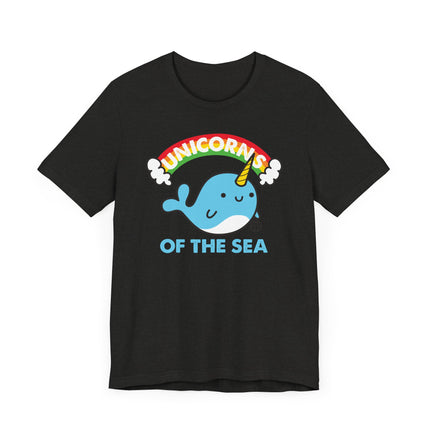 Cute "UNICORNS OF THE SEA" Narwhal Tee Shirt