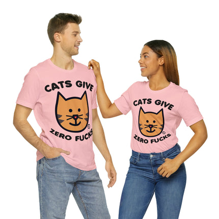 Cats Give Zero Fucks Unisex Tee