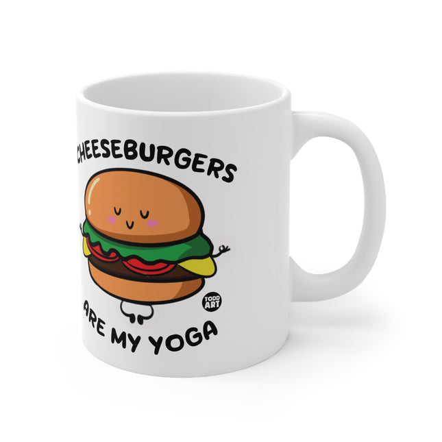 Cheeseburger My Yoga Ceramic Mug
