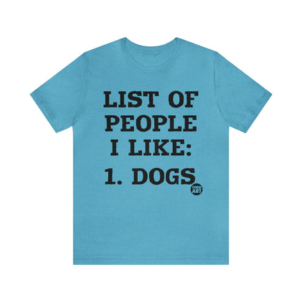 List of People I Like Unisex Short Sleeve Tee