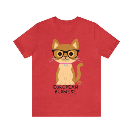 Bow Wow Meow European Burmese Unisex Tee