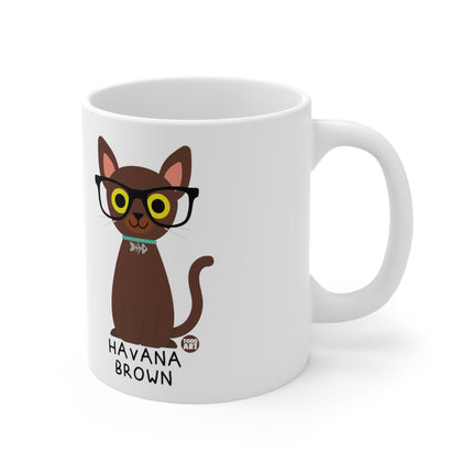 Bow Wow Meow Havana Brown Ceramic Mug