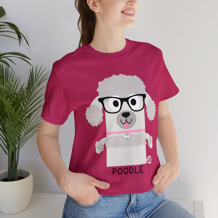 Bow Wow Meow Poodle Unisex Tee