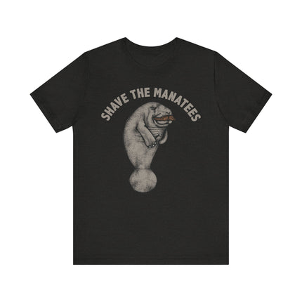 Funny "SHAVE THE MANATEES" Tee Shirt