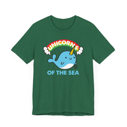 Cute "UNICORNS OF THE SEA" Narwhal Tee Shirt