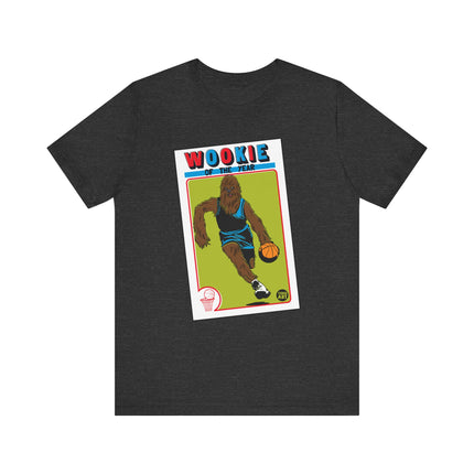 Funny Star Wars "WOOKIE OF THE YEAR" Basketball Card Tee Shirt