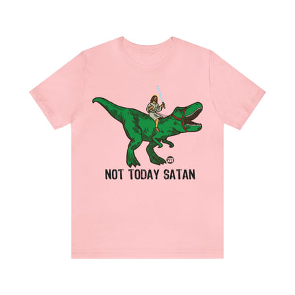 Not Today Satan Jesus Unisex Short Sleeve Tee