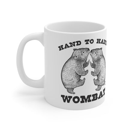 Hand to Hand Wombat Ceramic Mug