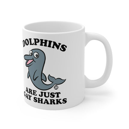 Dolphins gay Sharks Ceramic Mug