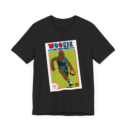 Funny Star Wars "WOOKIE OF THE YEAR" Basketball Card Tee Shirt