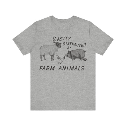 Easily Distracted by Farm Animals Tshirt