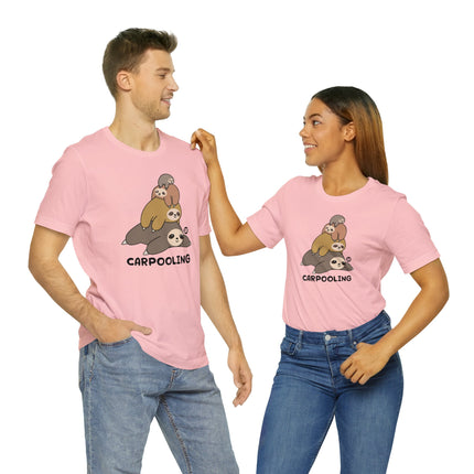 Sloth Stack Carpooling Unisex Tee