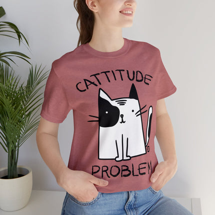 Cattitude Problem Cat Unisex Tee