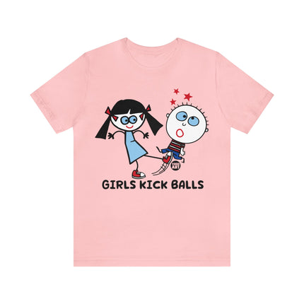 Girls Kick Balls Unisex Short Sleeve Tee