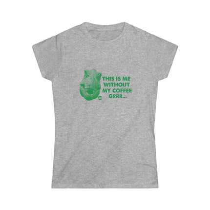 Me Without Coffee Dinosaur Women's Softstyle Tee