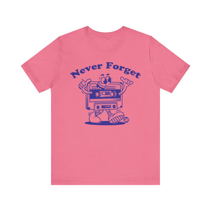 Never Forget Cassette Tape Retro Tee