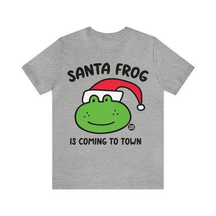 Santa Frog Christmas Unisex Tee