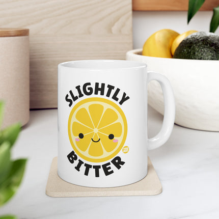 Slightly Bitter Lemon Coffee Mug, Snarky Humor Lemon Ceramic Mug