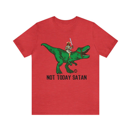 Not Today Satan Jesus Unisex Short Sleeve Tee