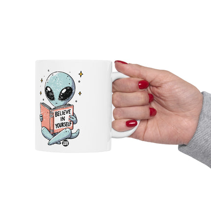 Believe in Yourself Alien Coffee Mug