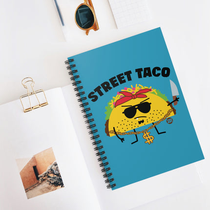 Street Taco Spiral Notebook - Ruled Line