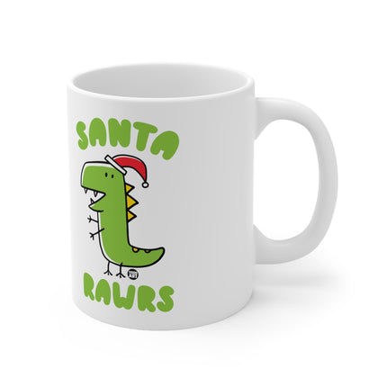 Santa Rawrs Dinosaur Christmas Ceramic Mug