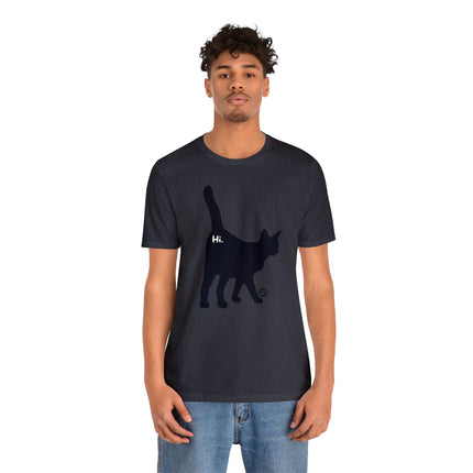 Cat Butt Hi Unisex Short Sleeve Tee