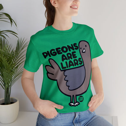 Pigeons Are Liars Unisex Short Sleeve Tee