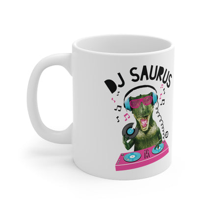 DJ Saurus Ceramic Mug