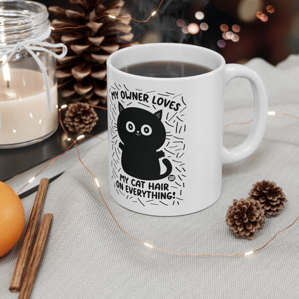 Cat Hair on Everything Ceramic Mug