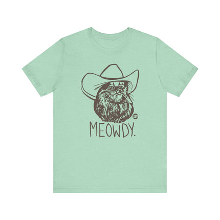 Meowdy Cowboy Cat Tee, Cute Cat Cowboy Tshirt