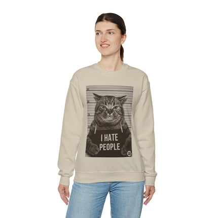 I Hate People Cat Crewneck Sweatshirt