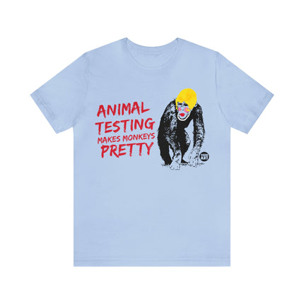 Animal Testing Monkeys Pretty Unisex Tee