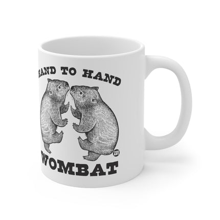 Hand to Hand Wombat Ceramic Mug