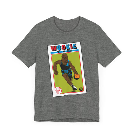 Funny Star Wars "WOOKIE OF THE YEAR" Basketball Card Tee Shirt