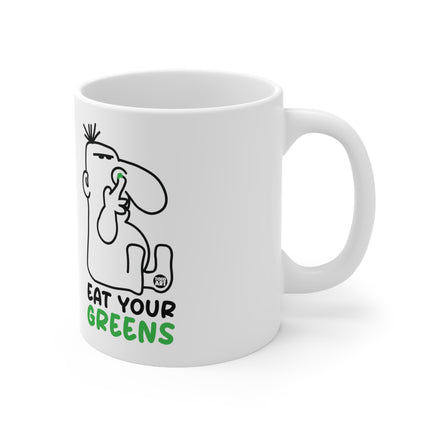 Eat Greens Booger Ceramic Mug