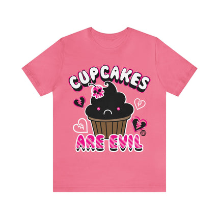 Cupcakes Are Evil Unisex Tee