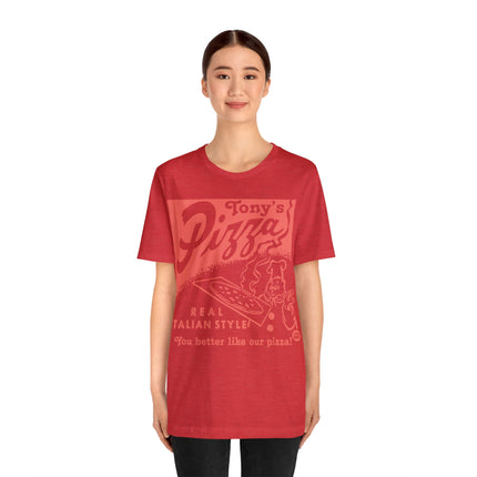 Retro Ton't Pizza Unisex Short Sleeve Tee