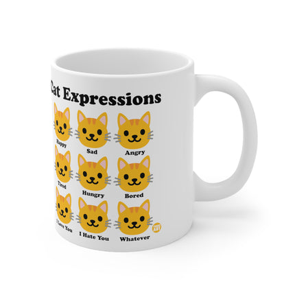 Cat Expressions Ceramic Mug