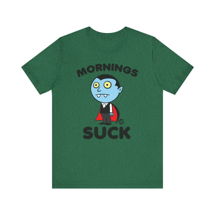 Cute "MORNING SUCK" DRACULA Tee Shirt