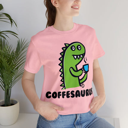 Coffeesaurus Dinosaur Unisex Tee