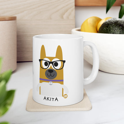 Bow Wow Meow Akita Ceramic Mug