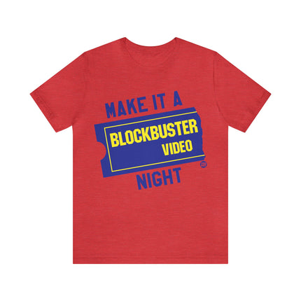 Blockbuster Night Retro Unisex Tee