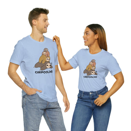 Sloth Stack Carpooling Unisex Tee