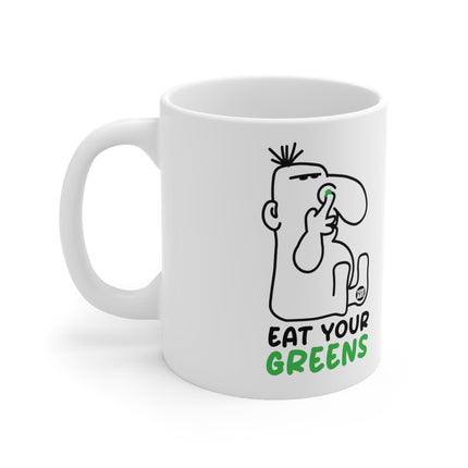 Eat Greens Booger Ceramic Mug