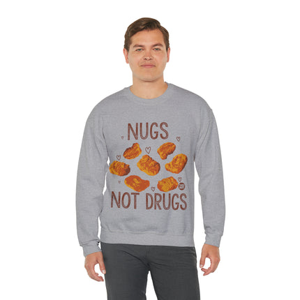 Nugs Not Drugs Chicken Nugget Crewneck Sweatshirt