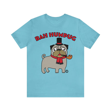 Bah Humpug Pug Christmas Unisex Short Sleeve Tee