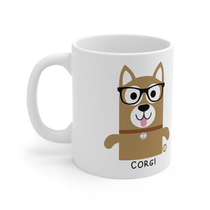 Bow Wow Meow Corgi Ceramic Mug