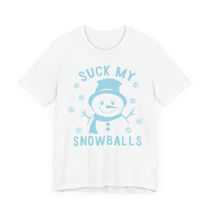 Funny "SUCK MY SNOWBALLS" Tee Shirt